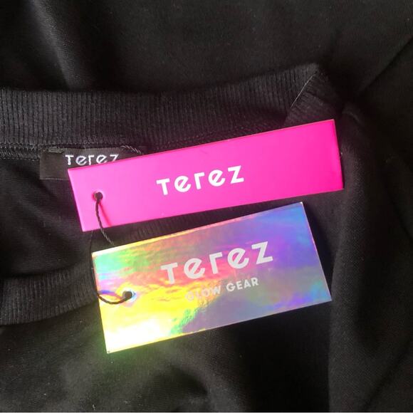 Terez Women’s Made In USA Glow Gear Reflective Neon Sweatshirt Multicolor - Picture 11 of 15